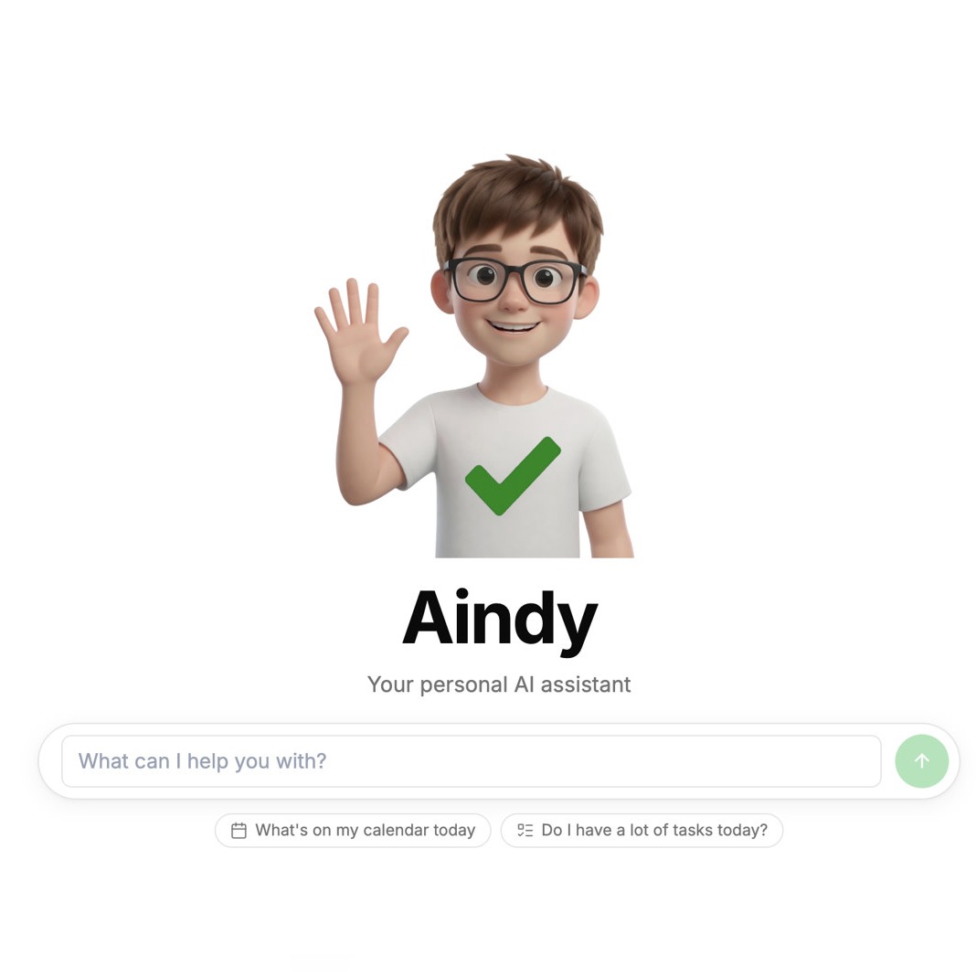 Aindy, a personal productivity agent