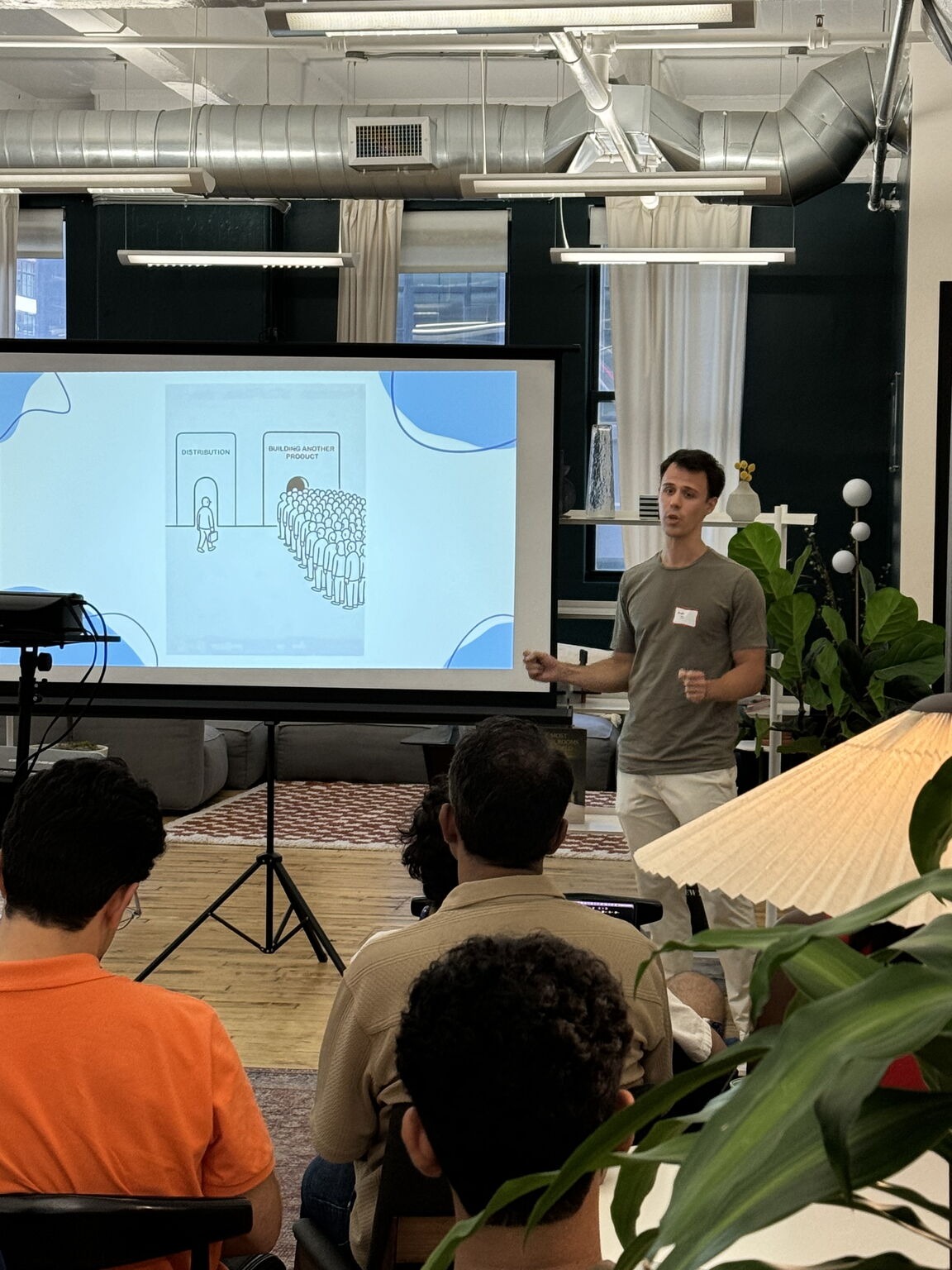 Andy presenting a GTM workshop at Pioneering Minds AI in New York
